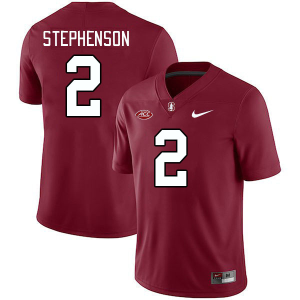 Men #2 Dylan Stephenson Stanford Cardinal 2024 ACC Conference College Football Jerseys Stitched-Card